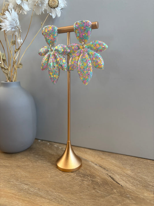 Boucles d'oreille pétales