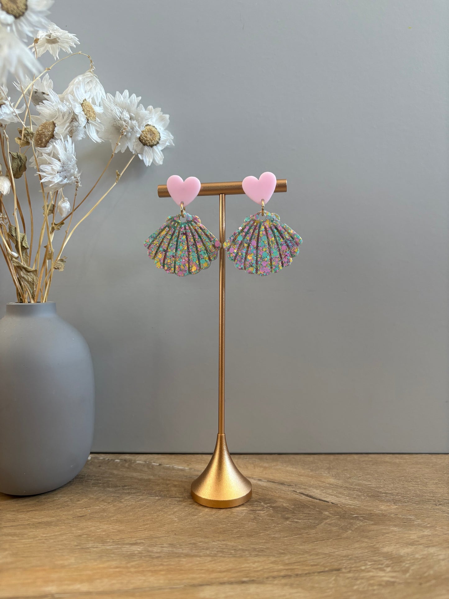 Boucles d'oreilles coquillage