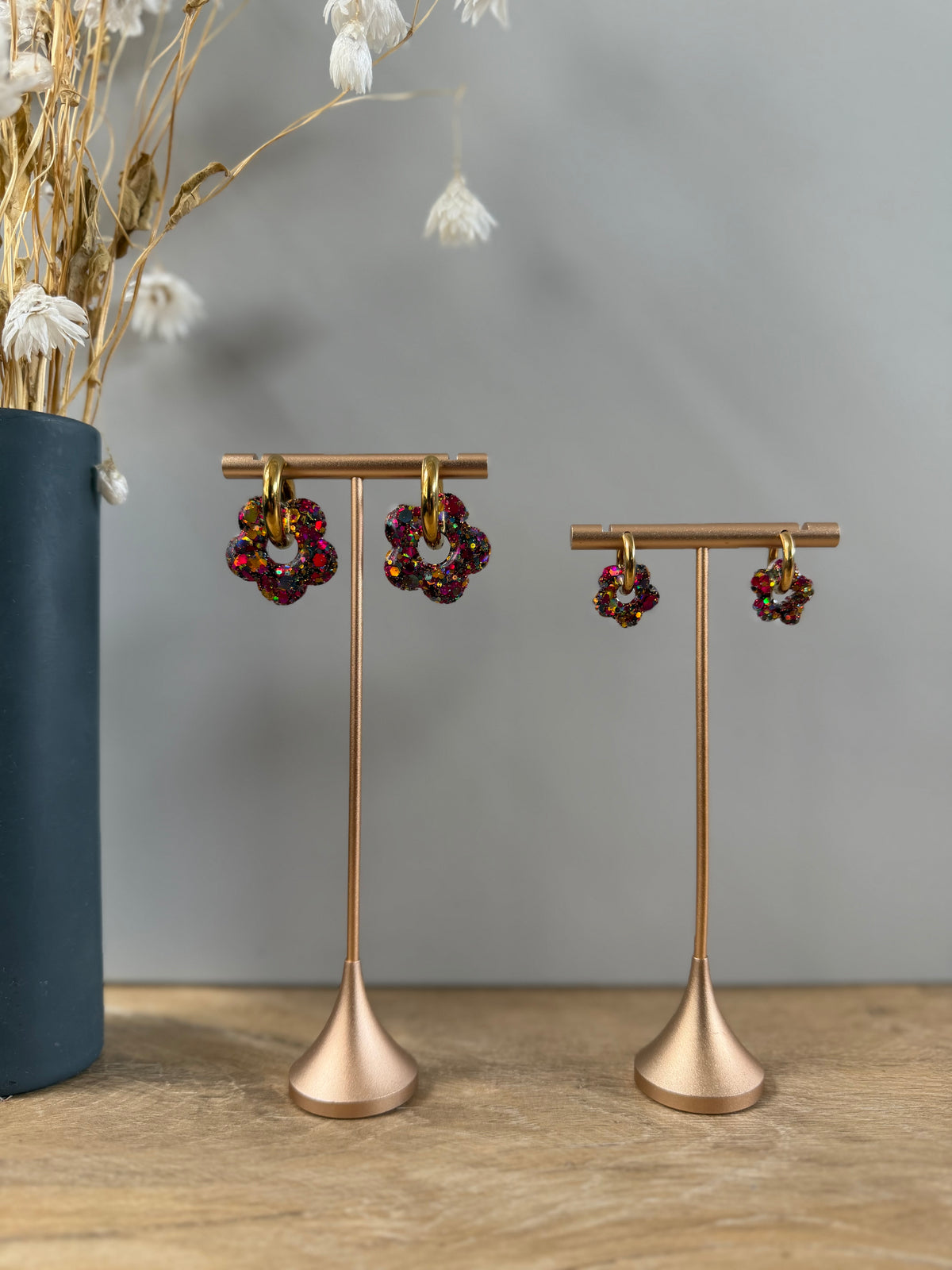 Boucles d'oreilles Fleur - Automne