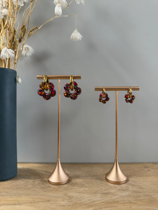 Boucles d'oreilles Fleur - Automne