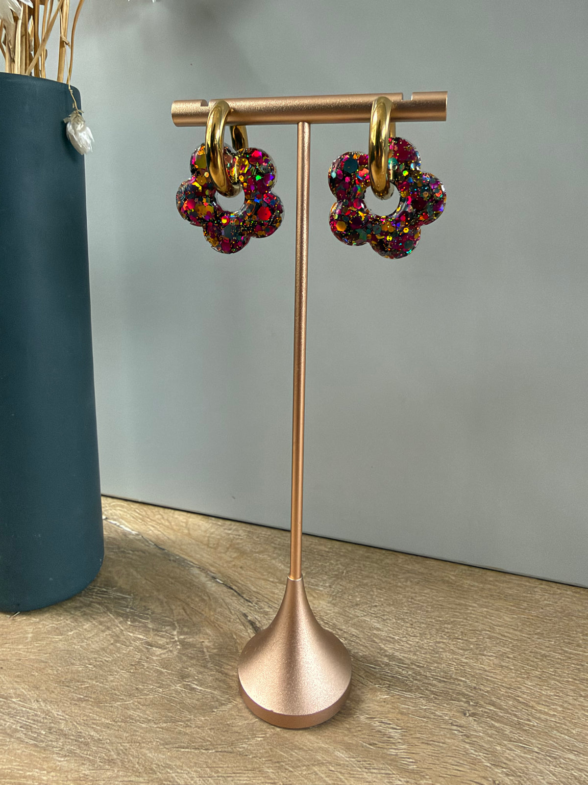 Boucles d'oreilles Fleur - Automne