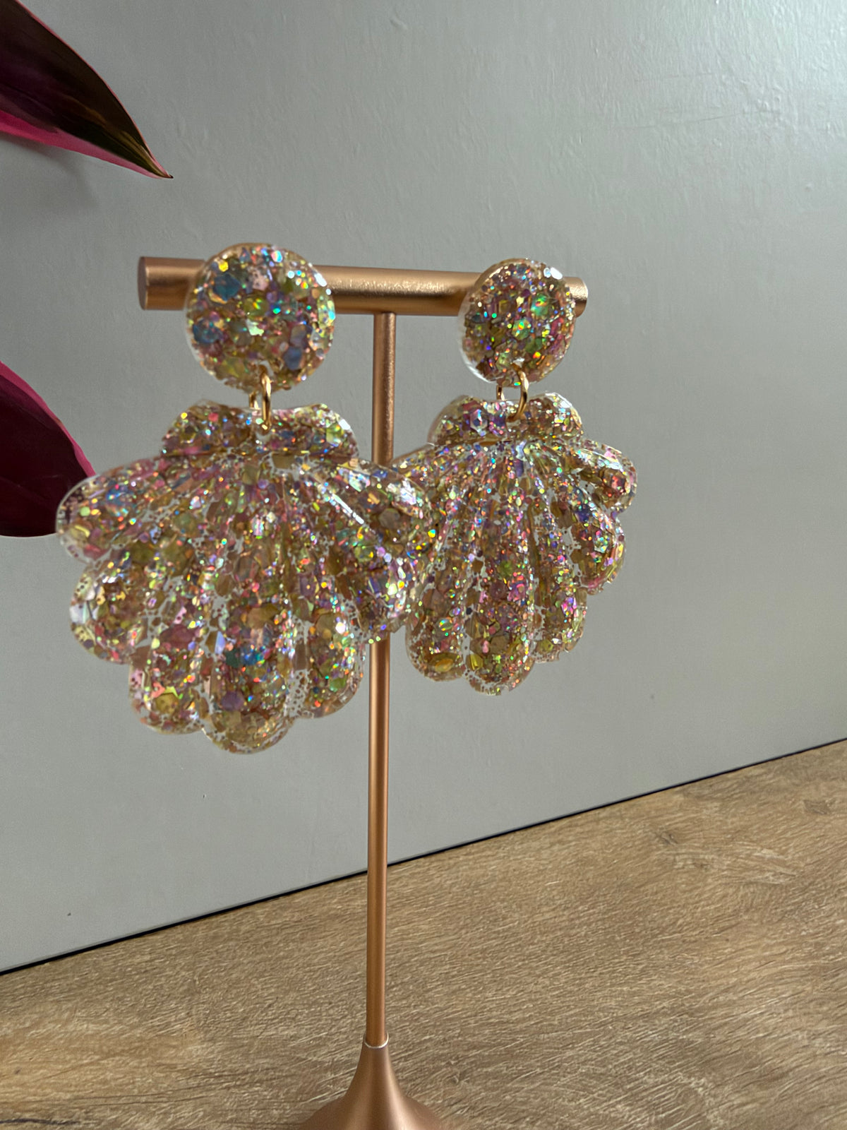 Boucles d’oreilles Coquillage XL - Mix doré