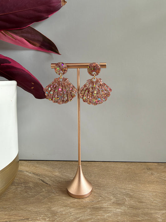 Boucles d’oreilles Coquillage - Champagne