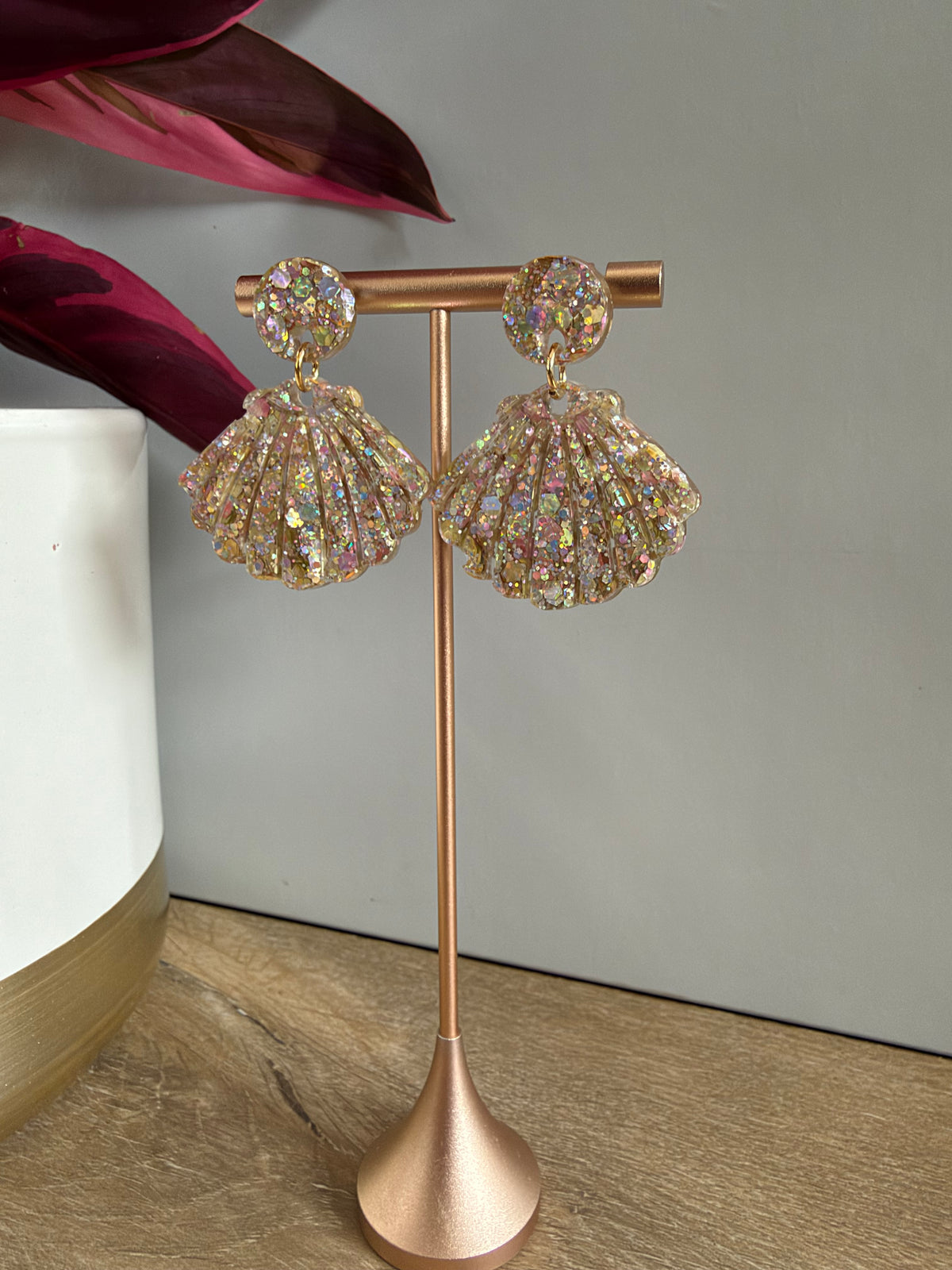 Boucles d’oreilles Coquillage - Mix doré