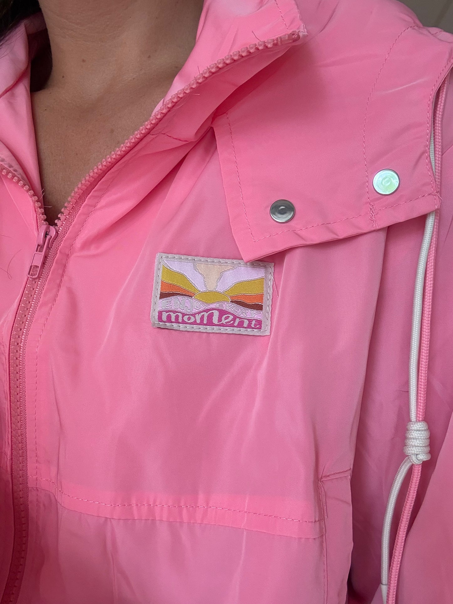 Veste Élodie imperméable rose