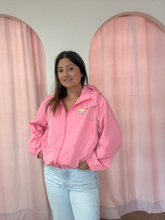 Veste Élodie imperméable rose