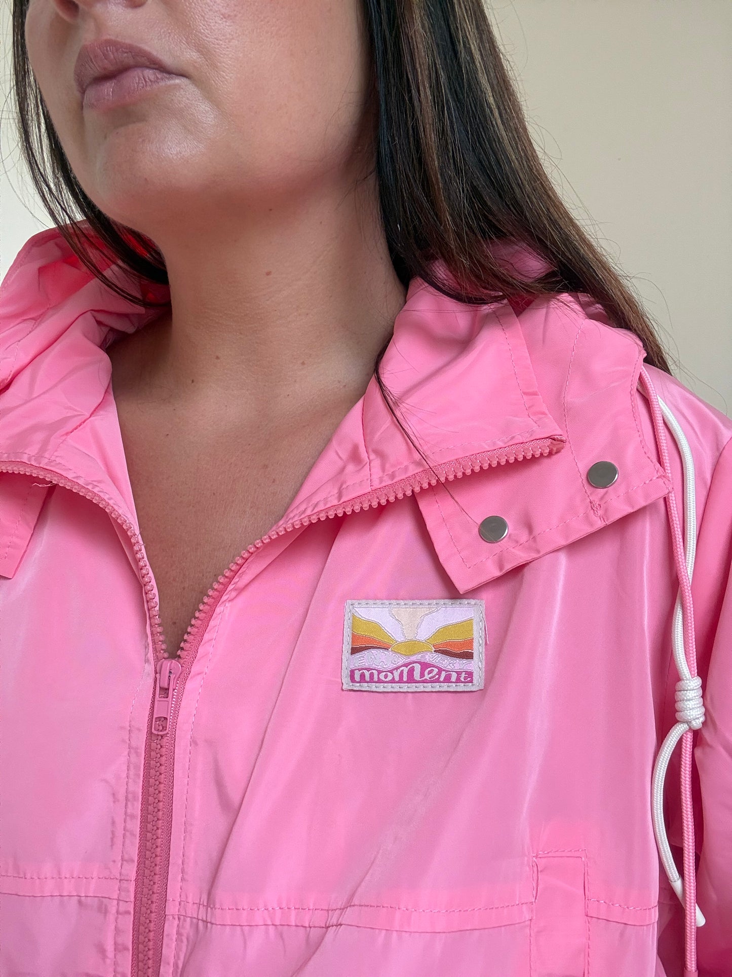Veste Élodie imperméable rose