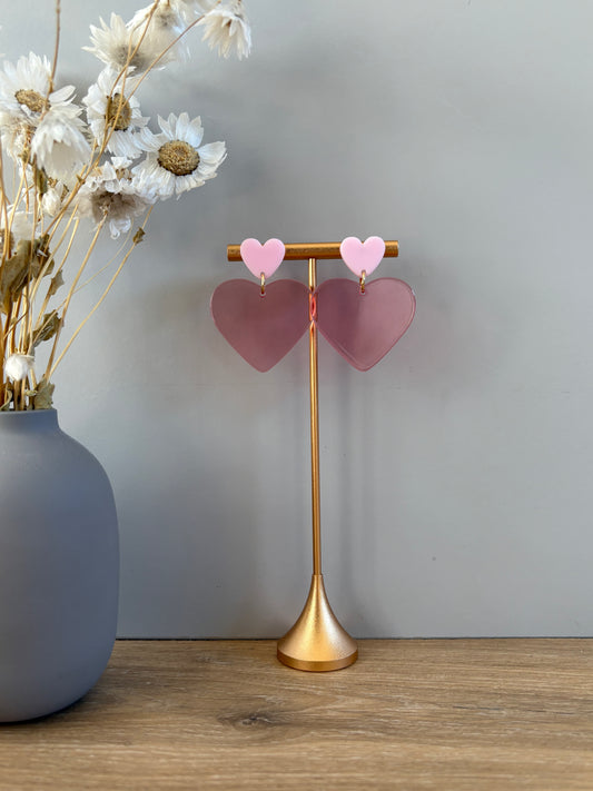 Boucles d'oreille cœur