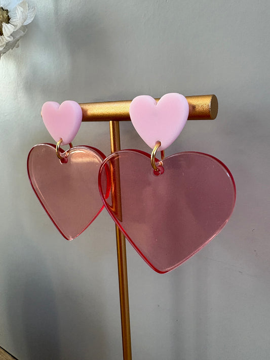 Boucles d'oreille cœur