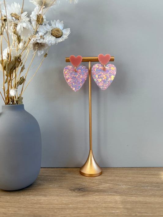 Boucles d'oreille cœur