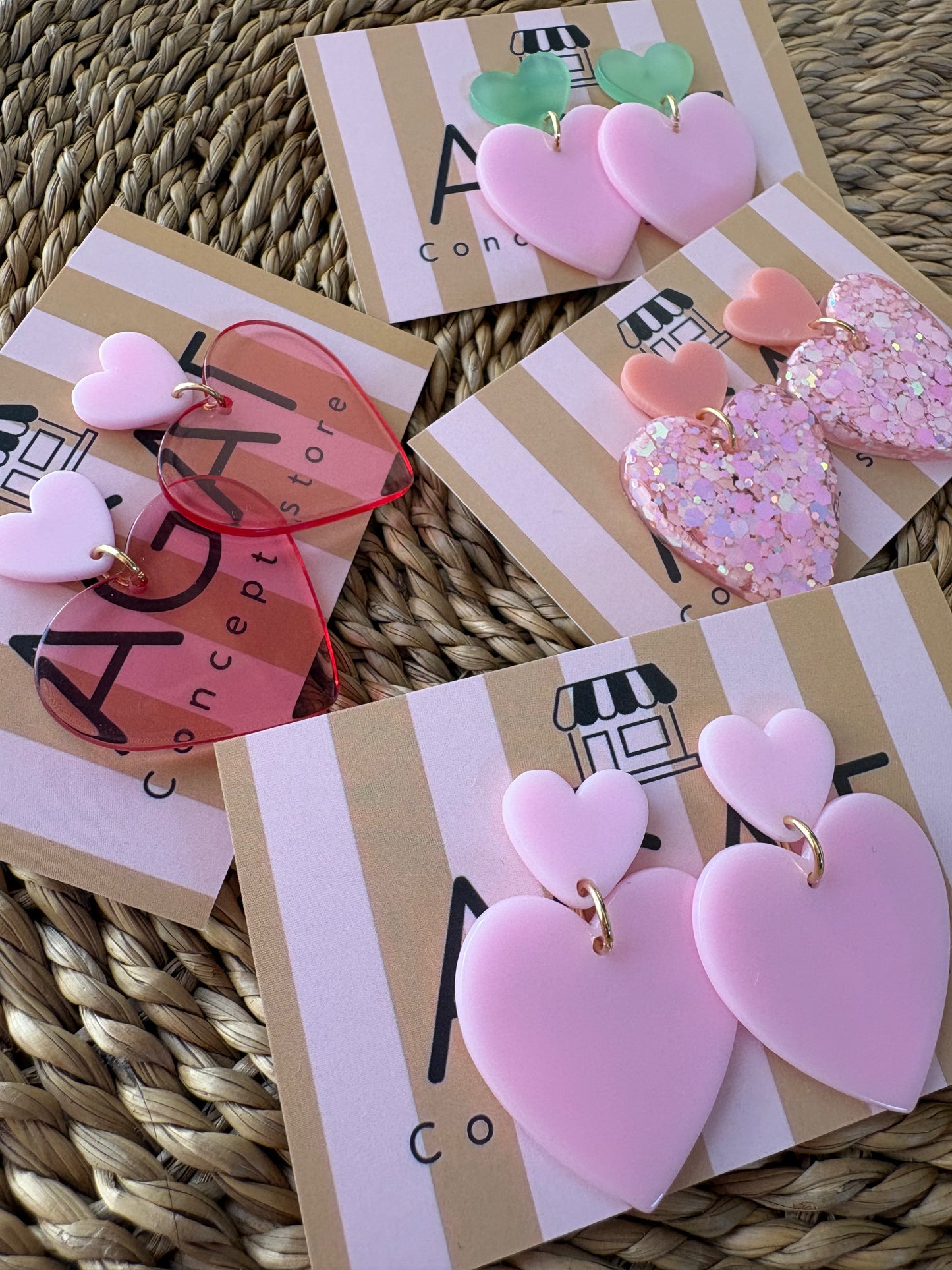 Boucles d'oreille cœur