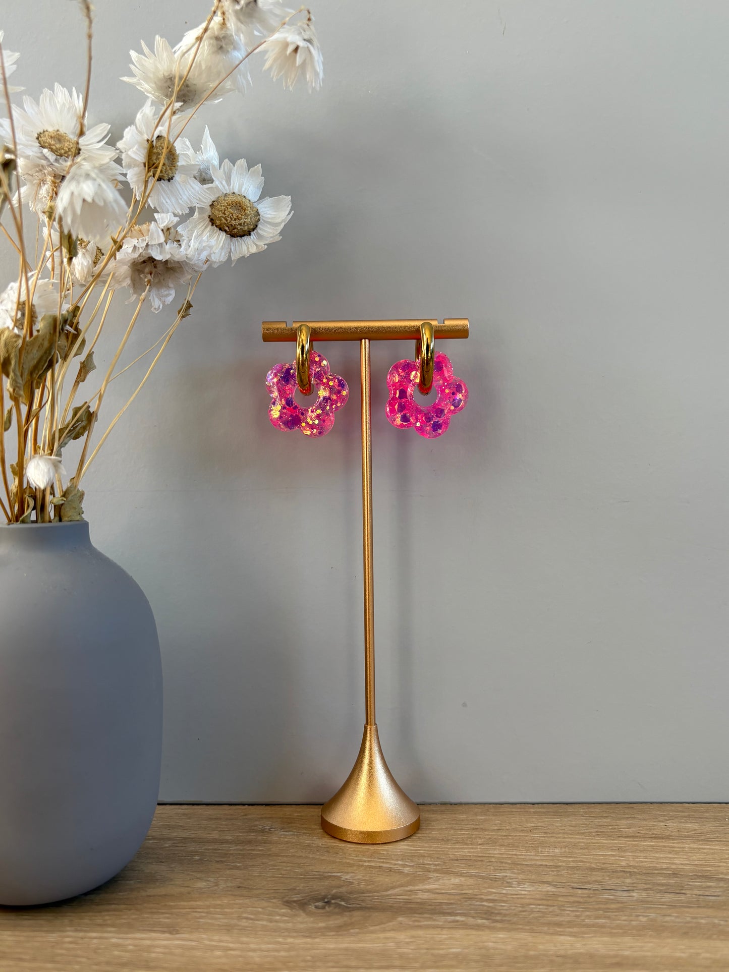 Boucles d'oreille fleur