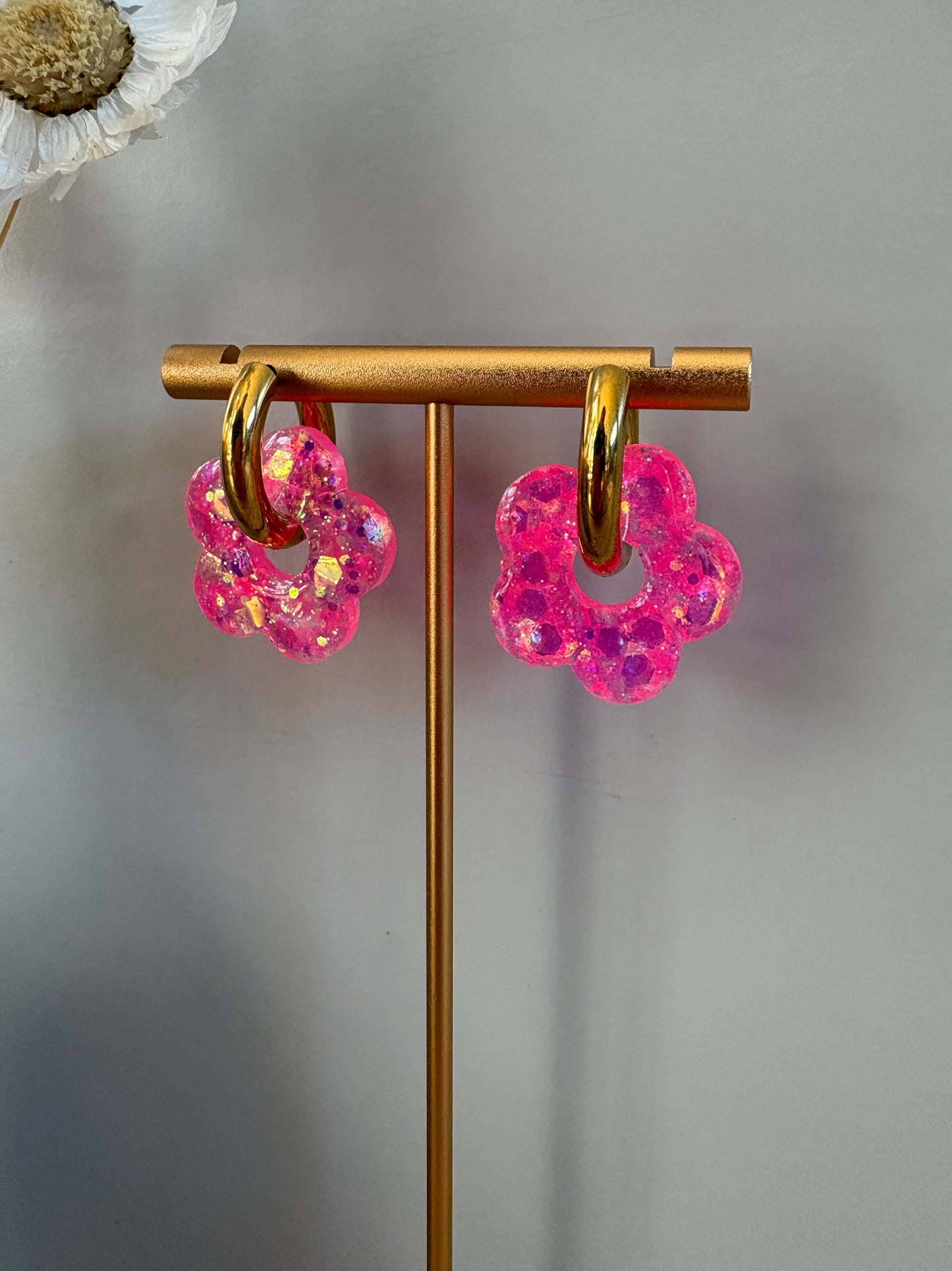 Boucles d'oreille fleur