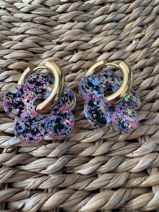Boucles d'oreille fleur