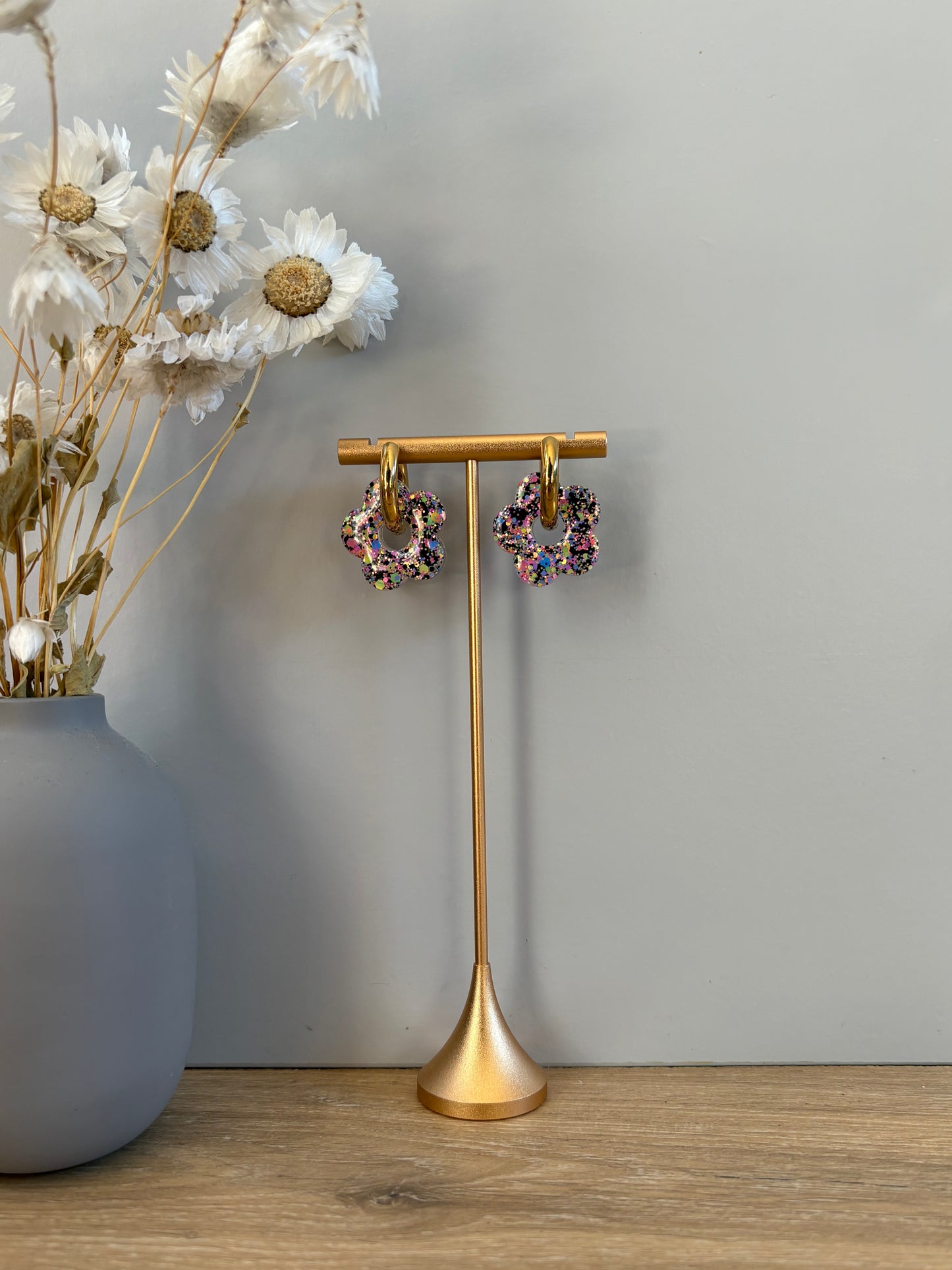 Boucles d'oreille fleur