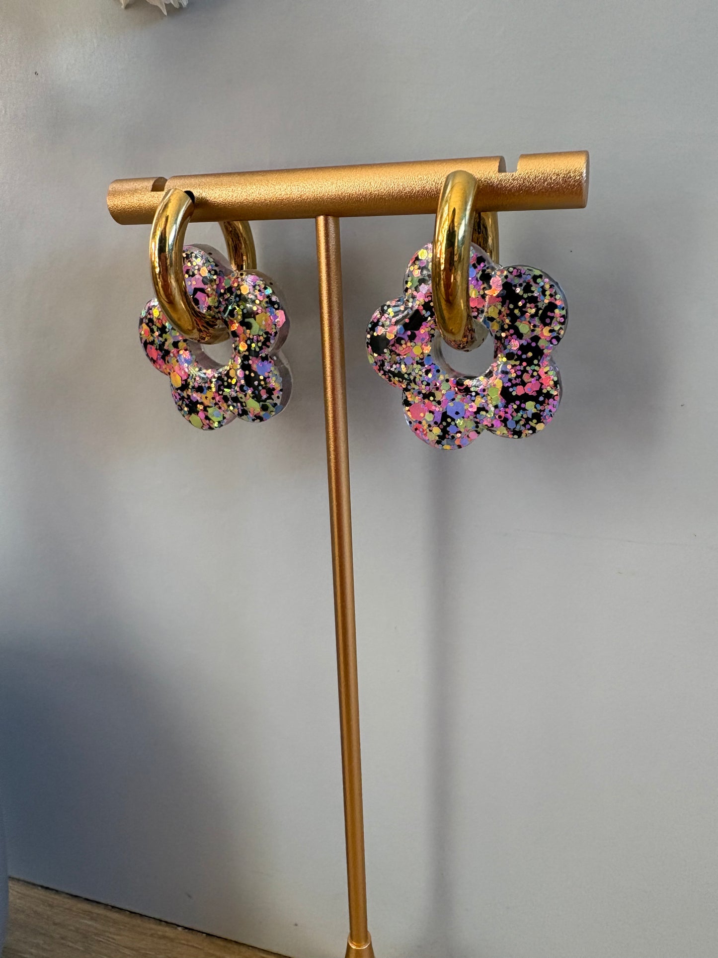 Boucles d'oreille fleur