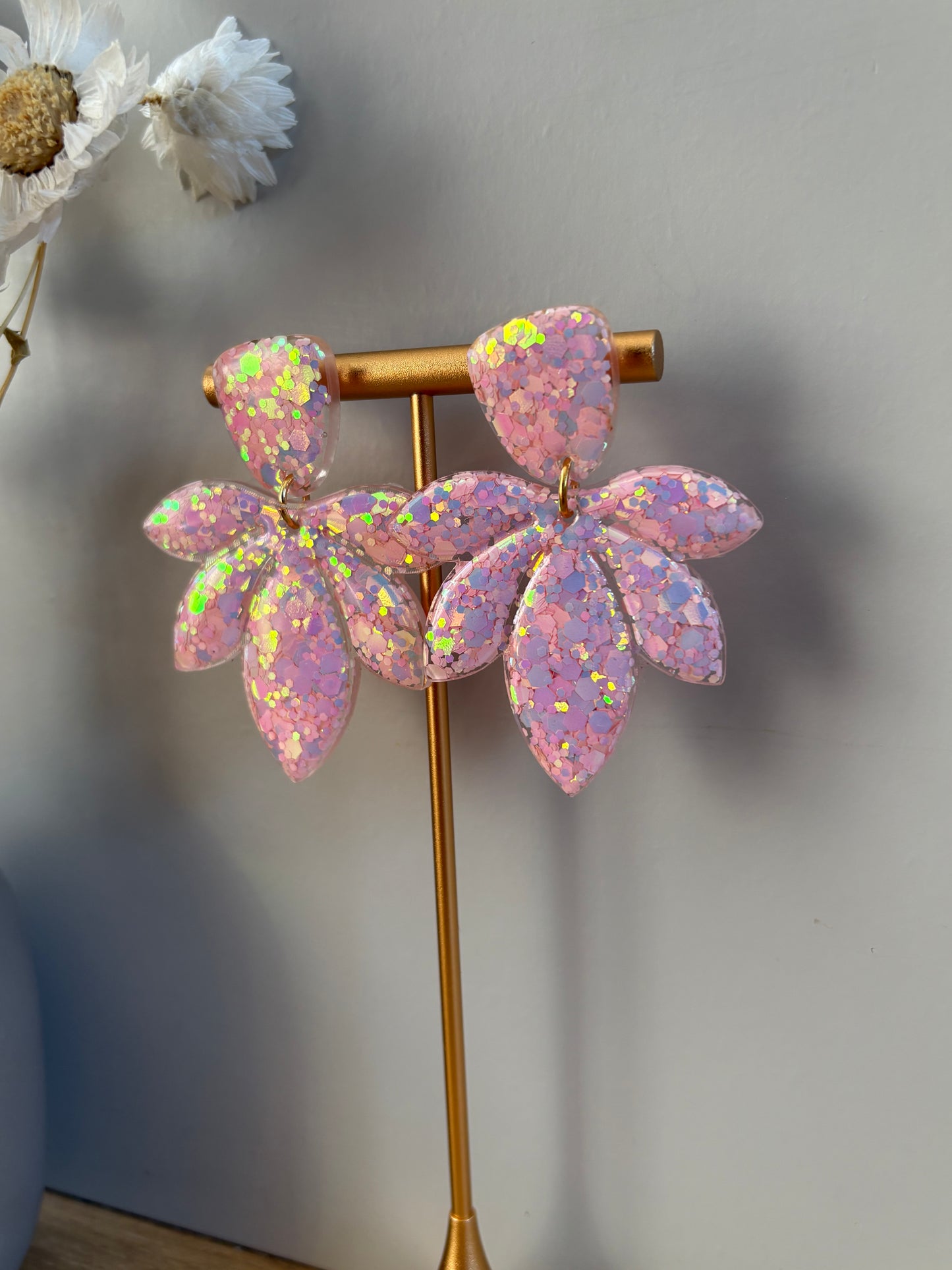 Boucles d'oreille pétales