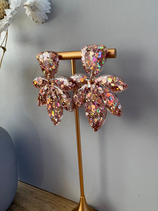 Boucles d'oreille pétales