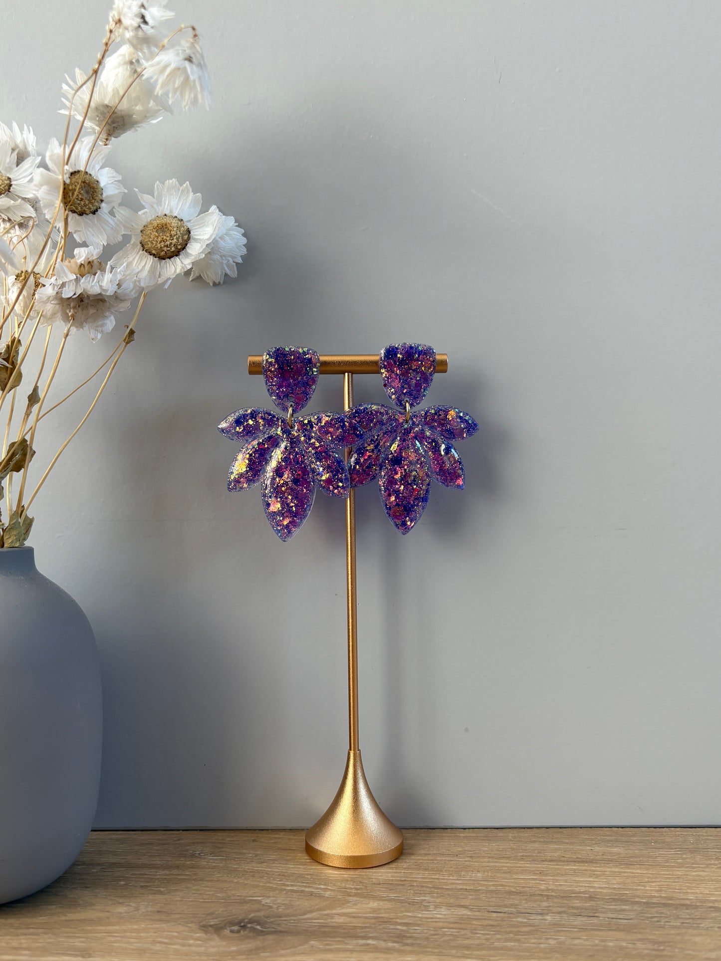 Boucles d'oreille pétales