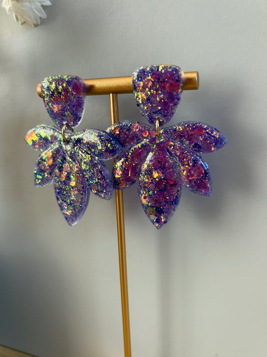 Boucles d'oreille pétales