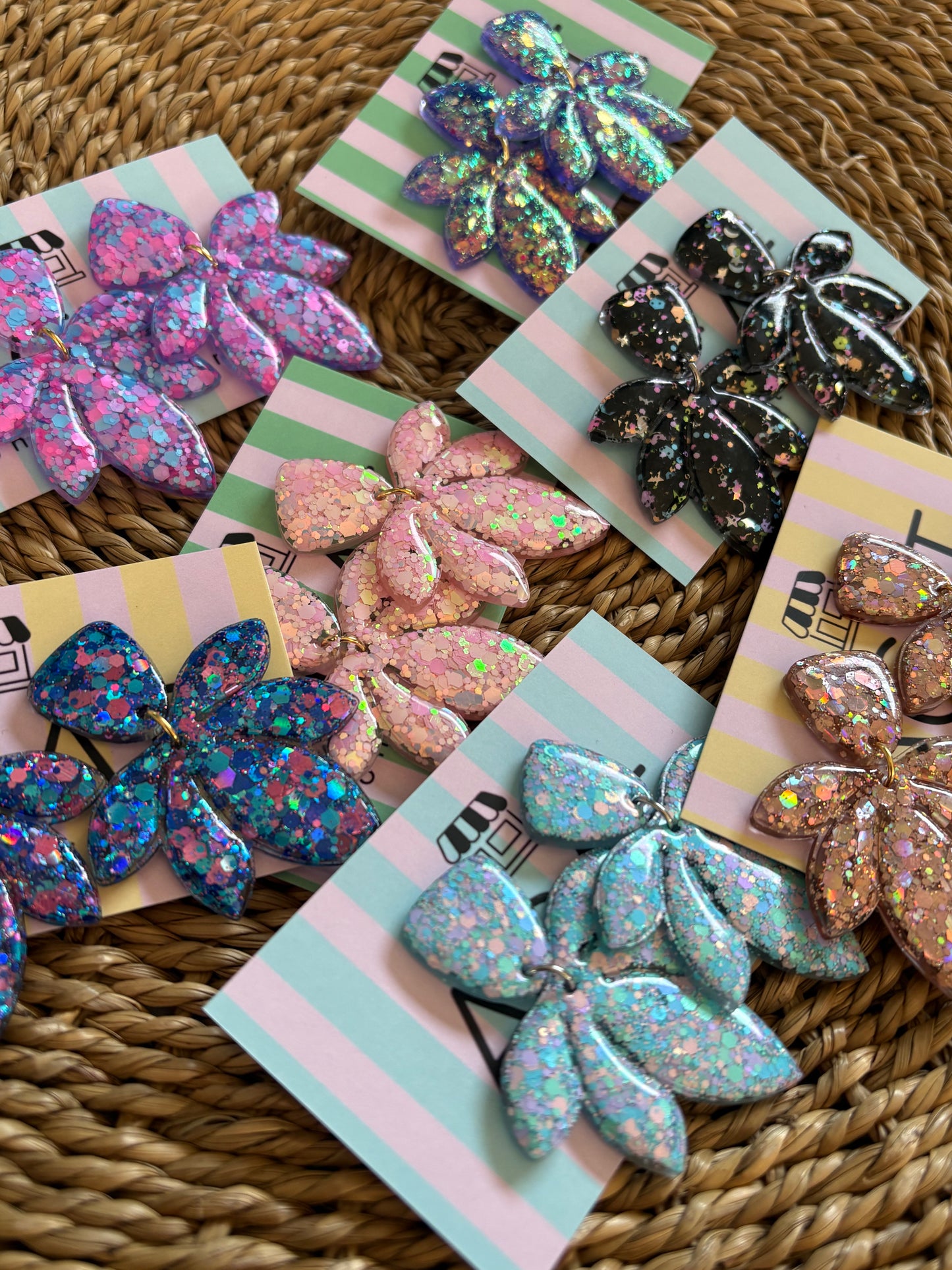 Boucles d'oreille pétales