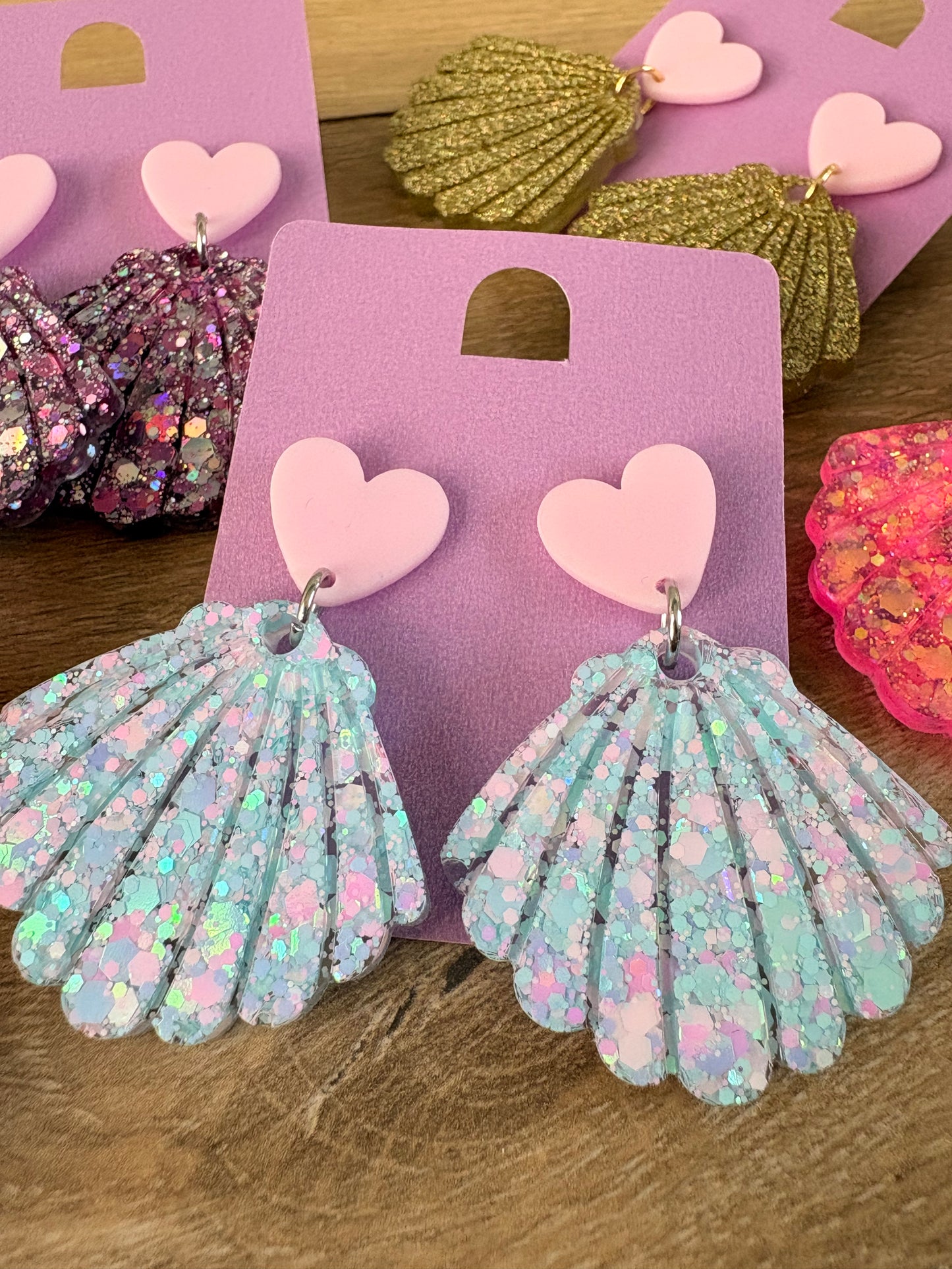 Boucles d'oreilles coquillage
