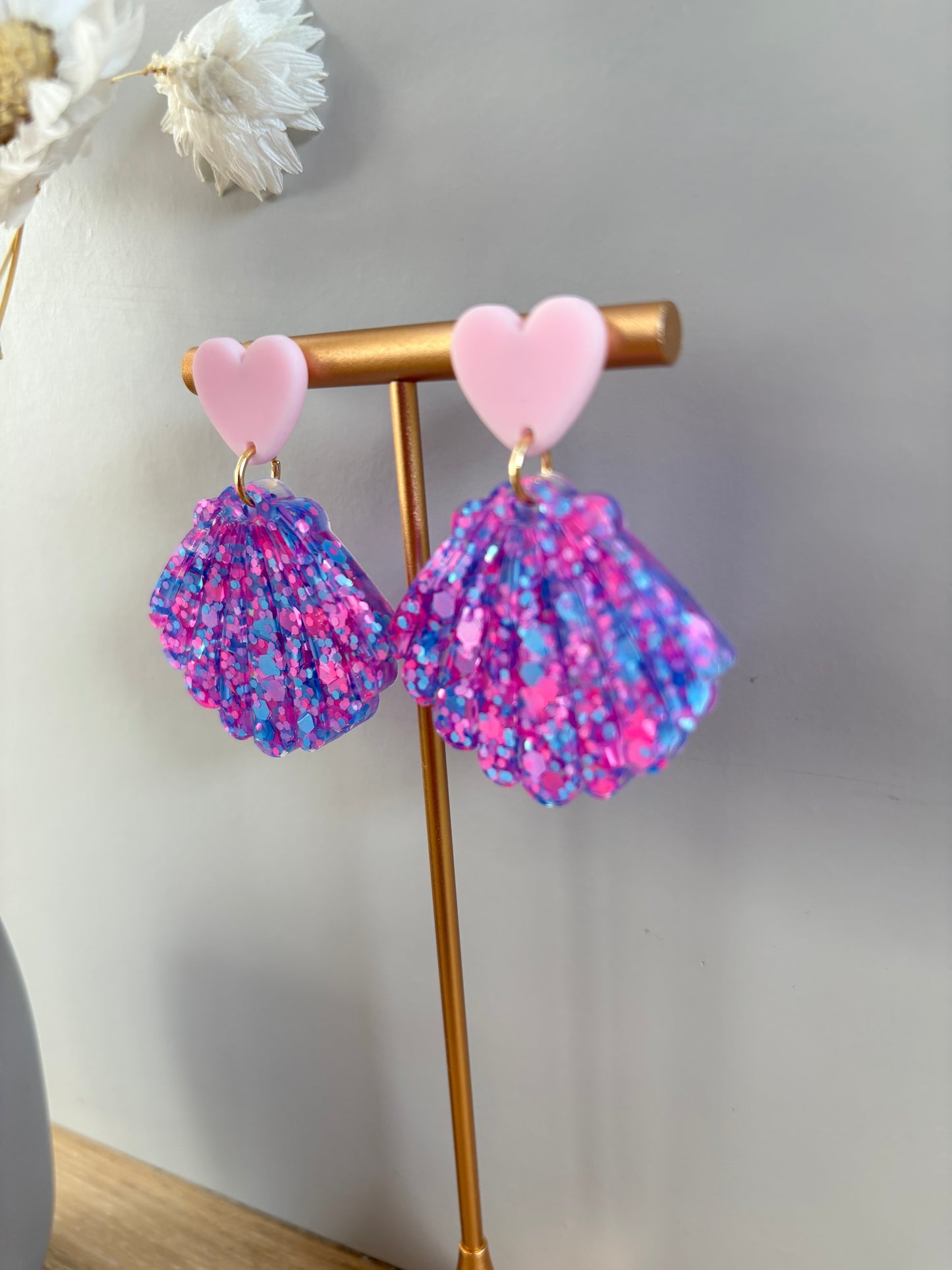 Boucles d'oreilles coquillage