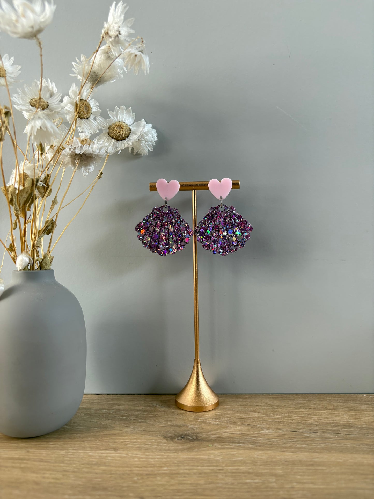 Boucles d'oreilles coquillage