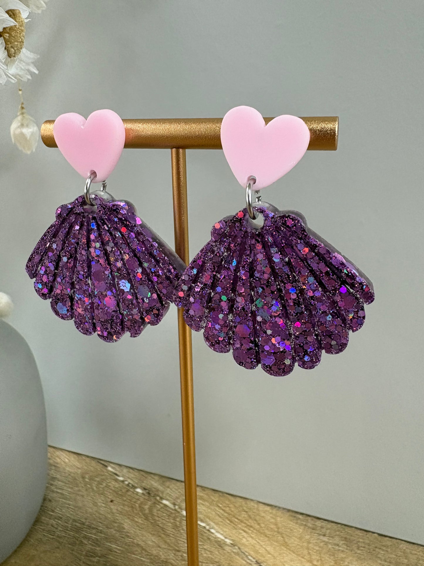 Boucles d'oreilles coquillage