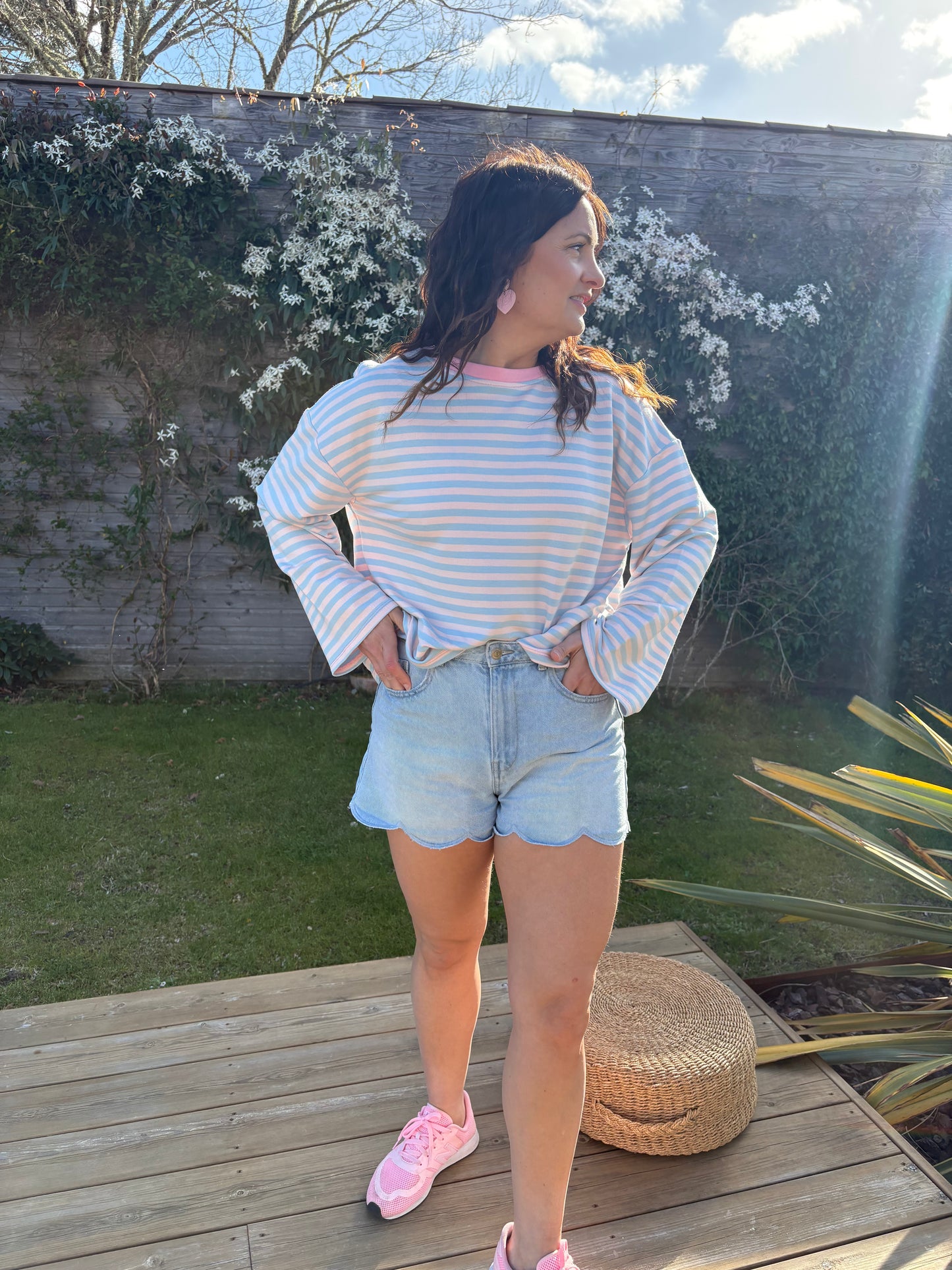 Top Nina bleu