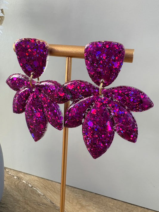 Boucles d'oreille pétales