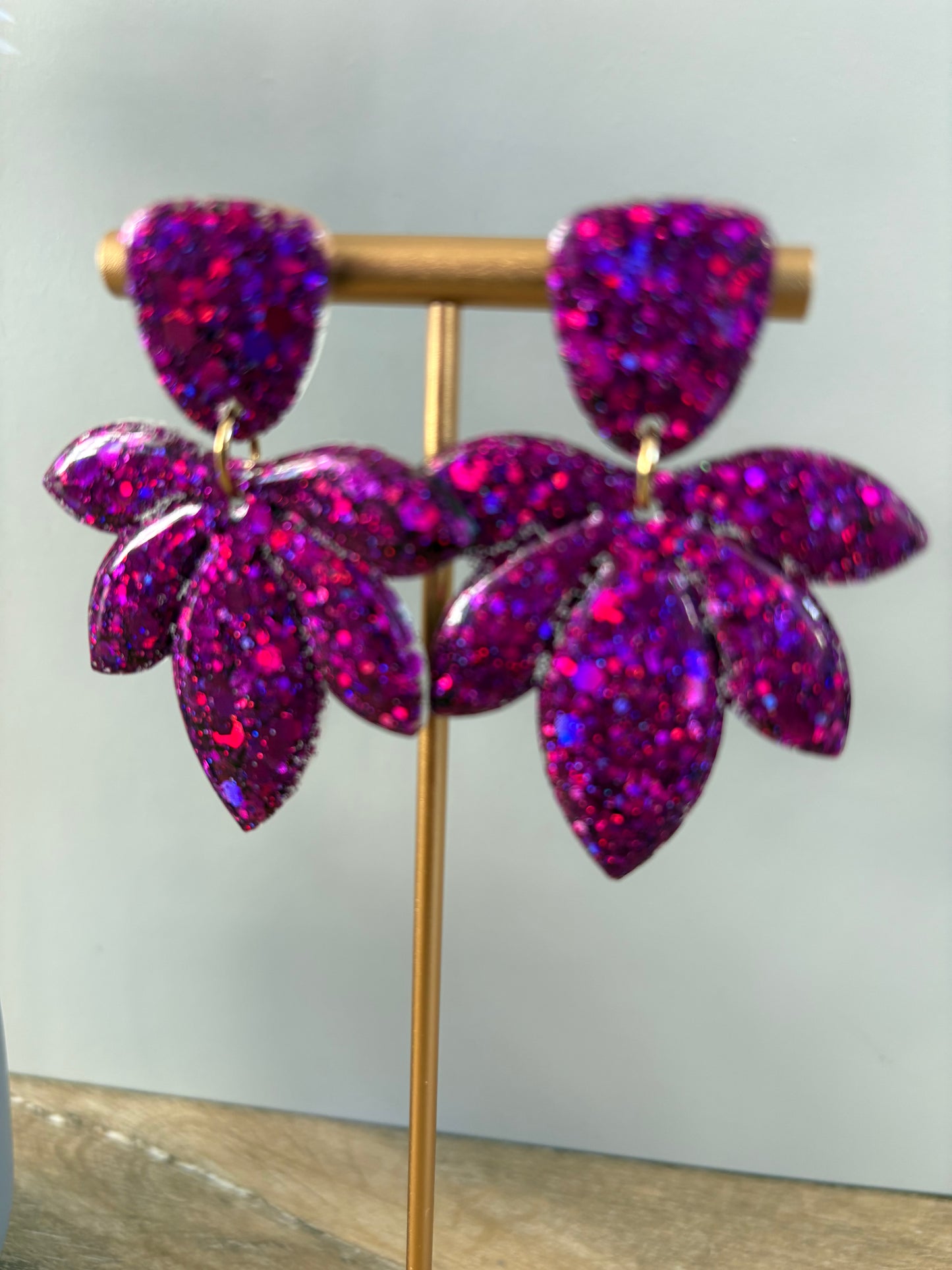 Boucles d'oreille pétales