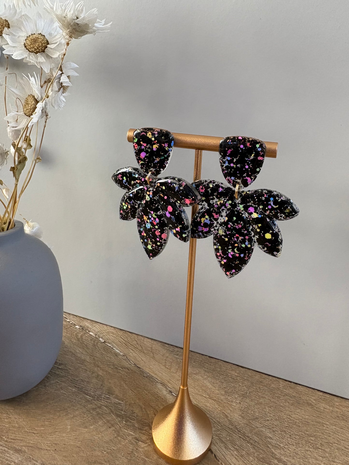 Boucles d'oreille pétales