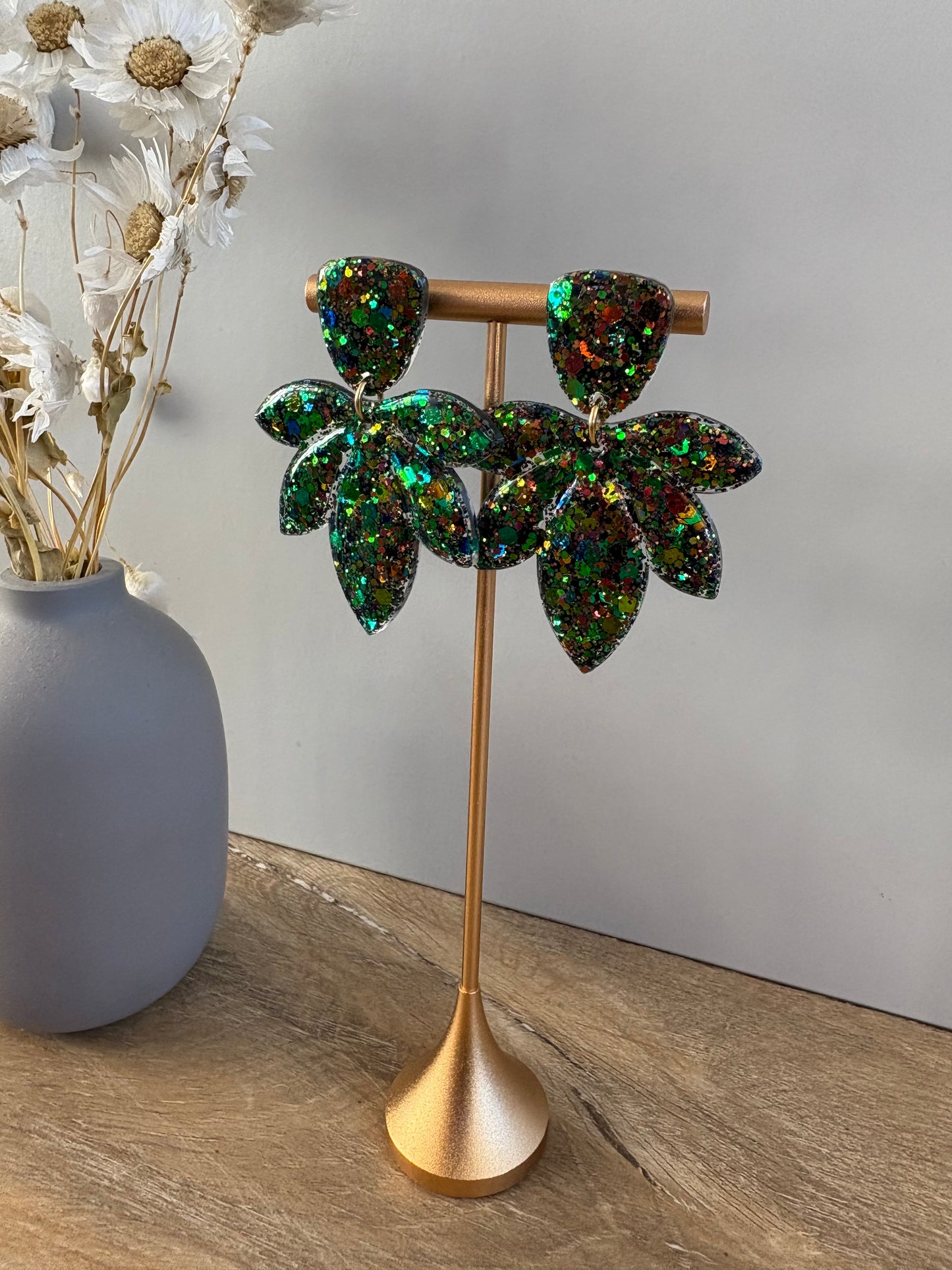 Boucles d'oreille pétales