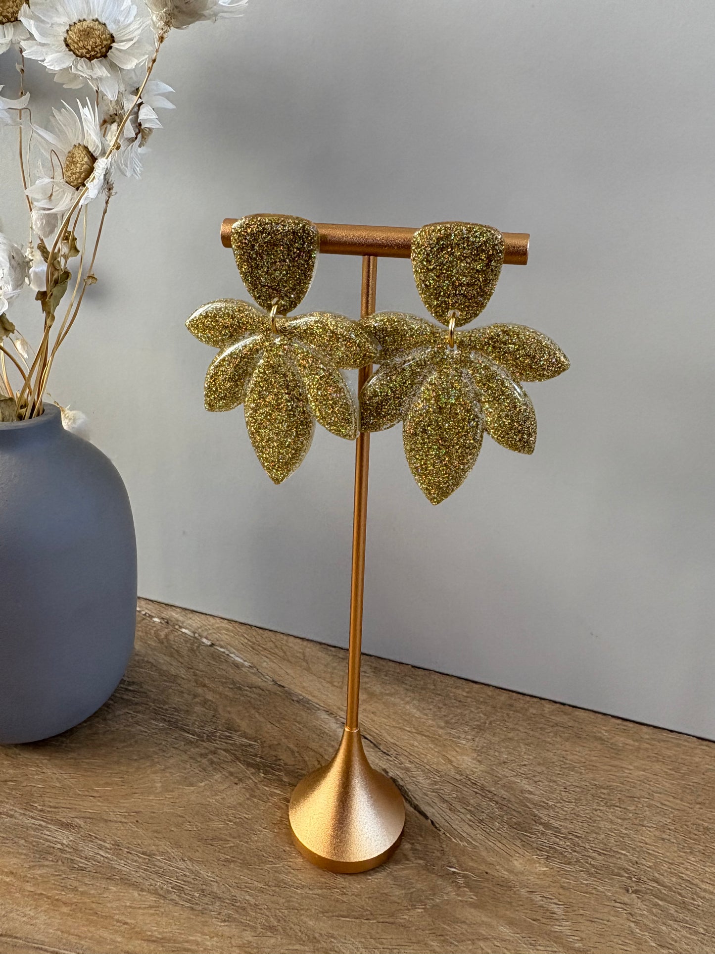 Boucles d'oreille pétales