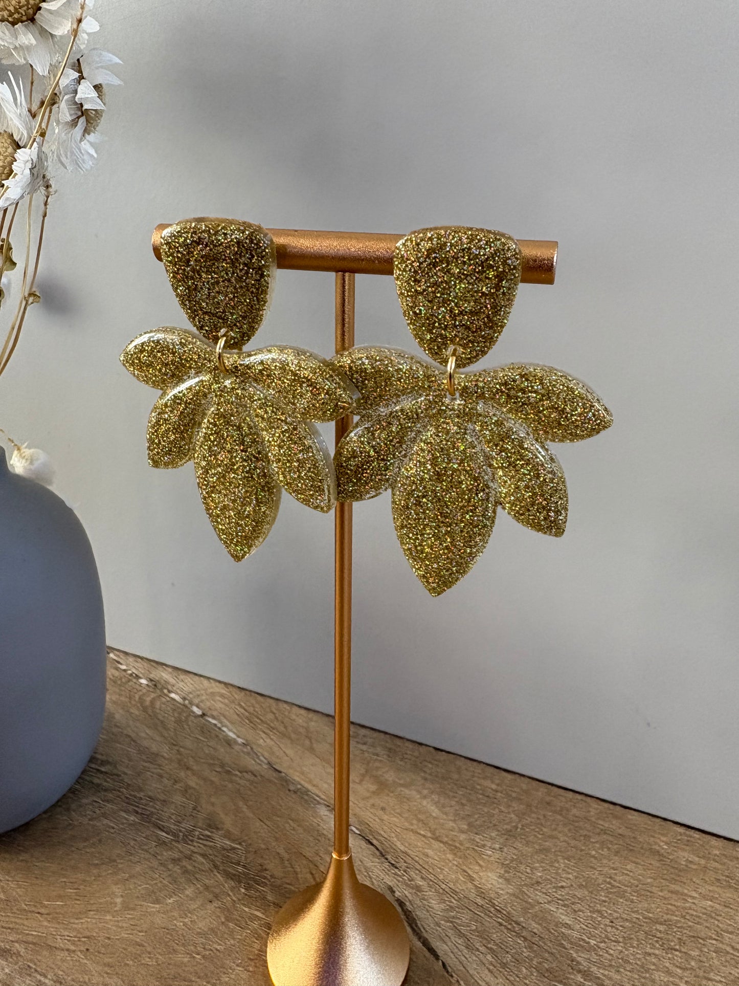 Boucles d'oreille pétales