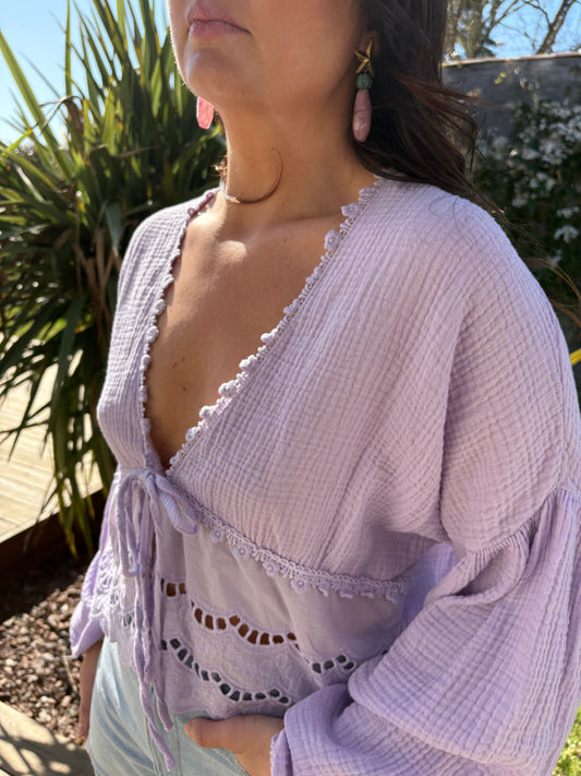Blouse Louise mauve