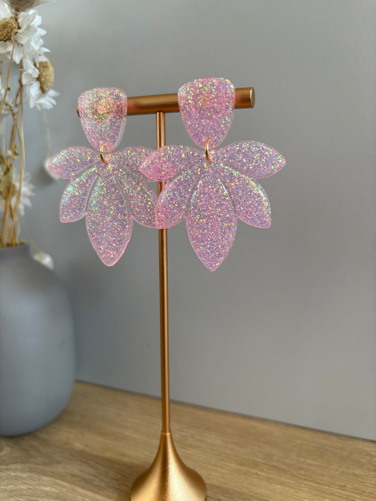 Boucles d'oreille pétales