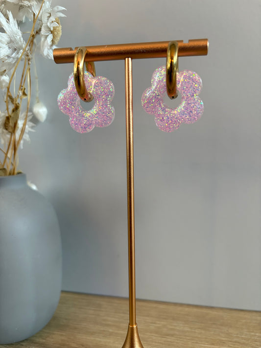 Boucles d'oreille fleur enfants