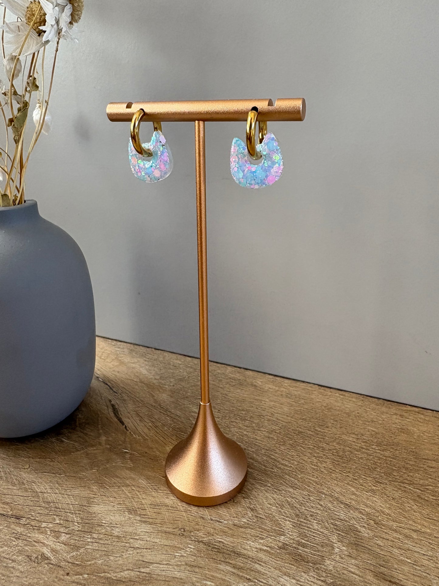 Boucles d'oreille chat enfants