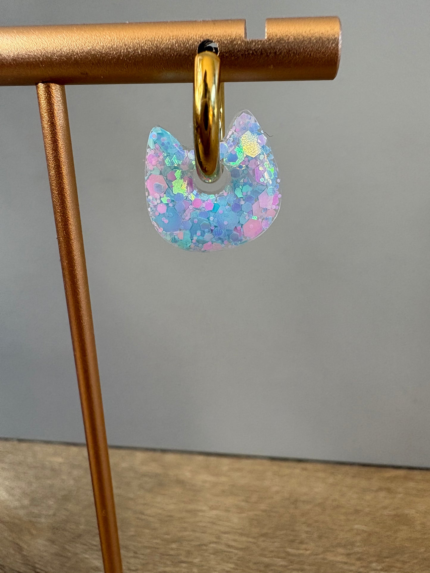 Boucles d'oreille chat enfants