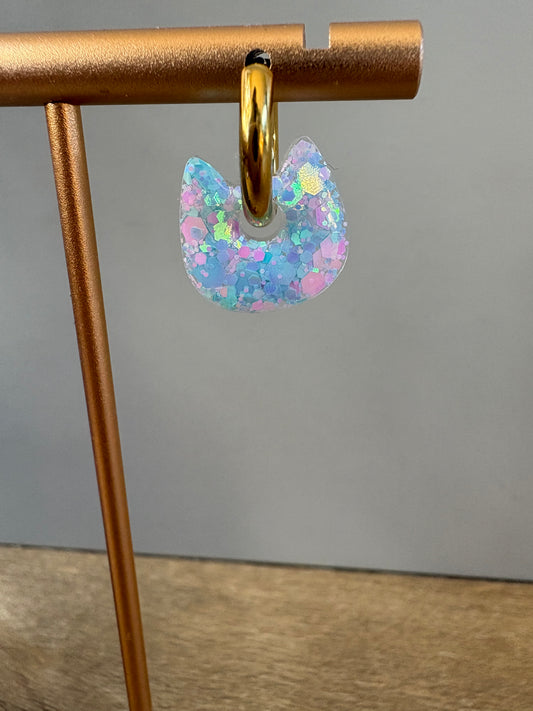 Boucles d'oreille chat enfants