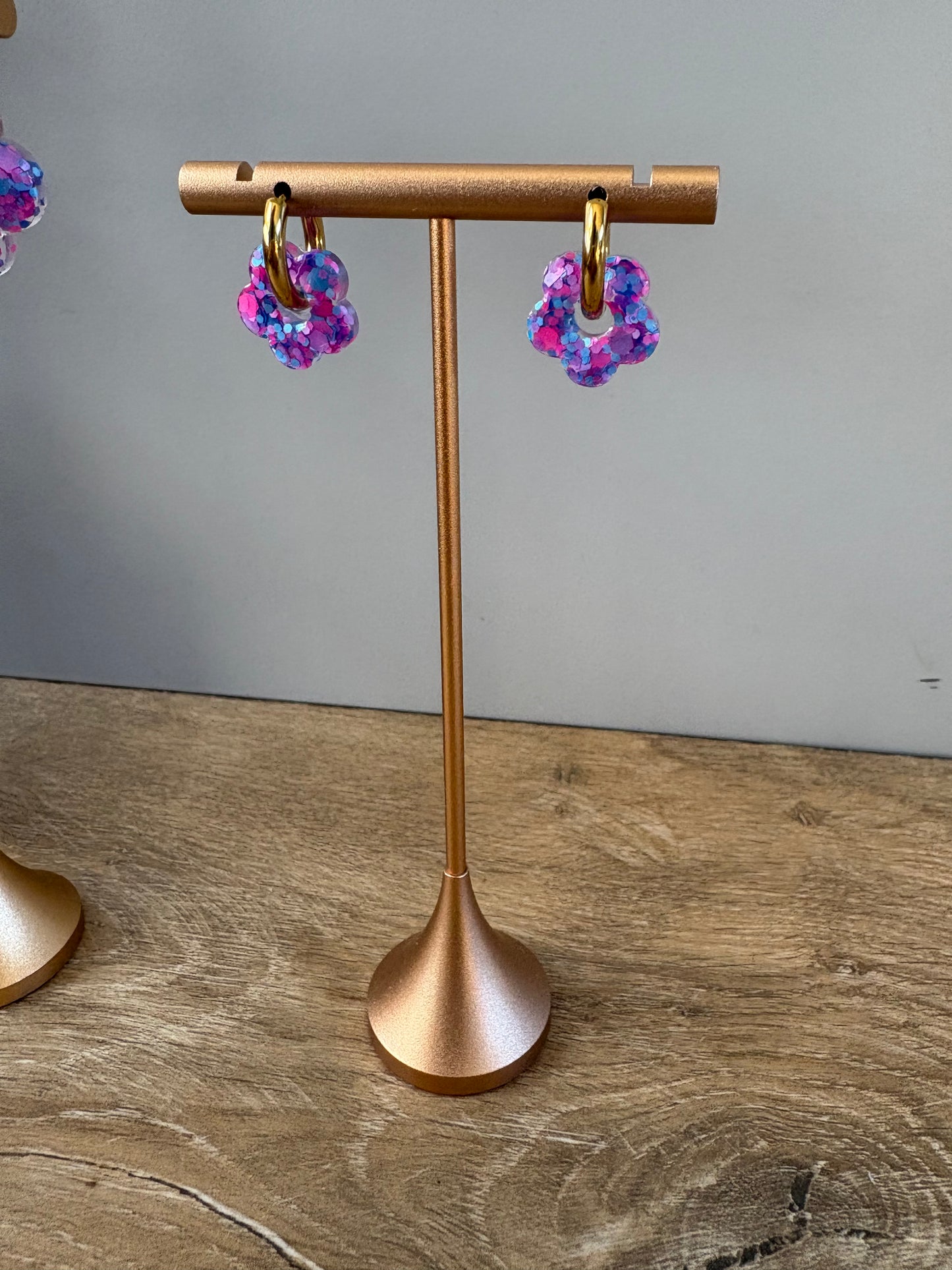 Boucles d'oreille fleur enfants