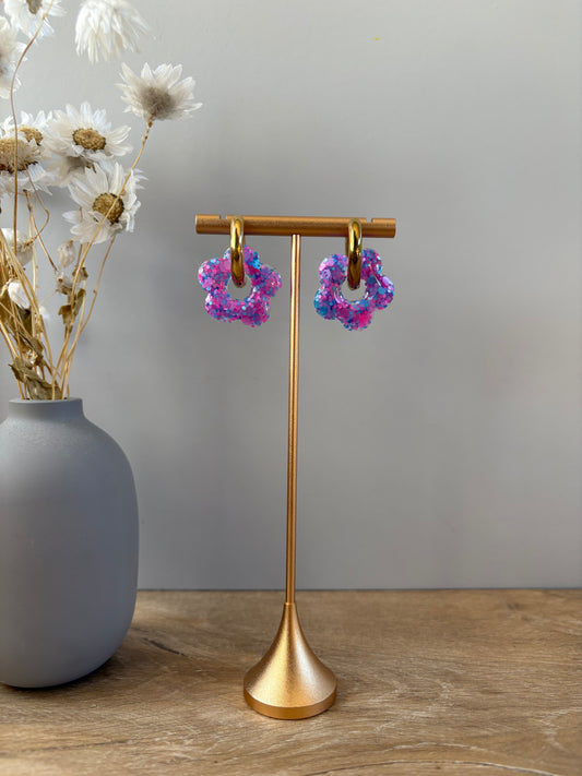 Boucles d'oreille fleur