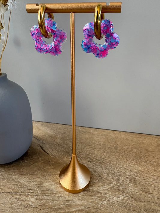 Boucles d'oreille fleur