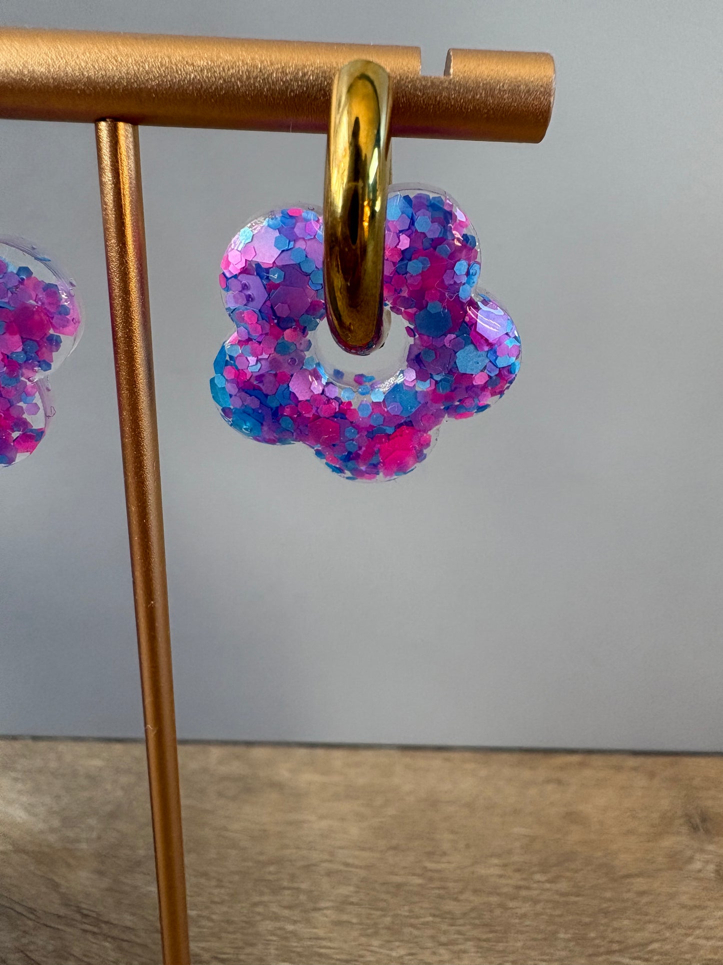 Boucles d'oreille fleur