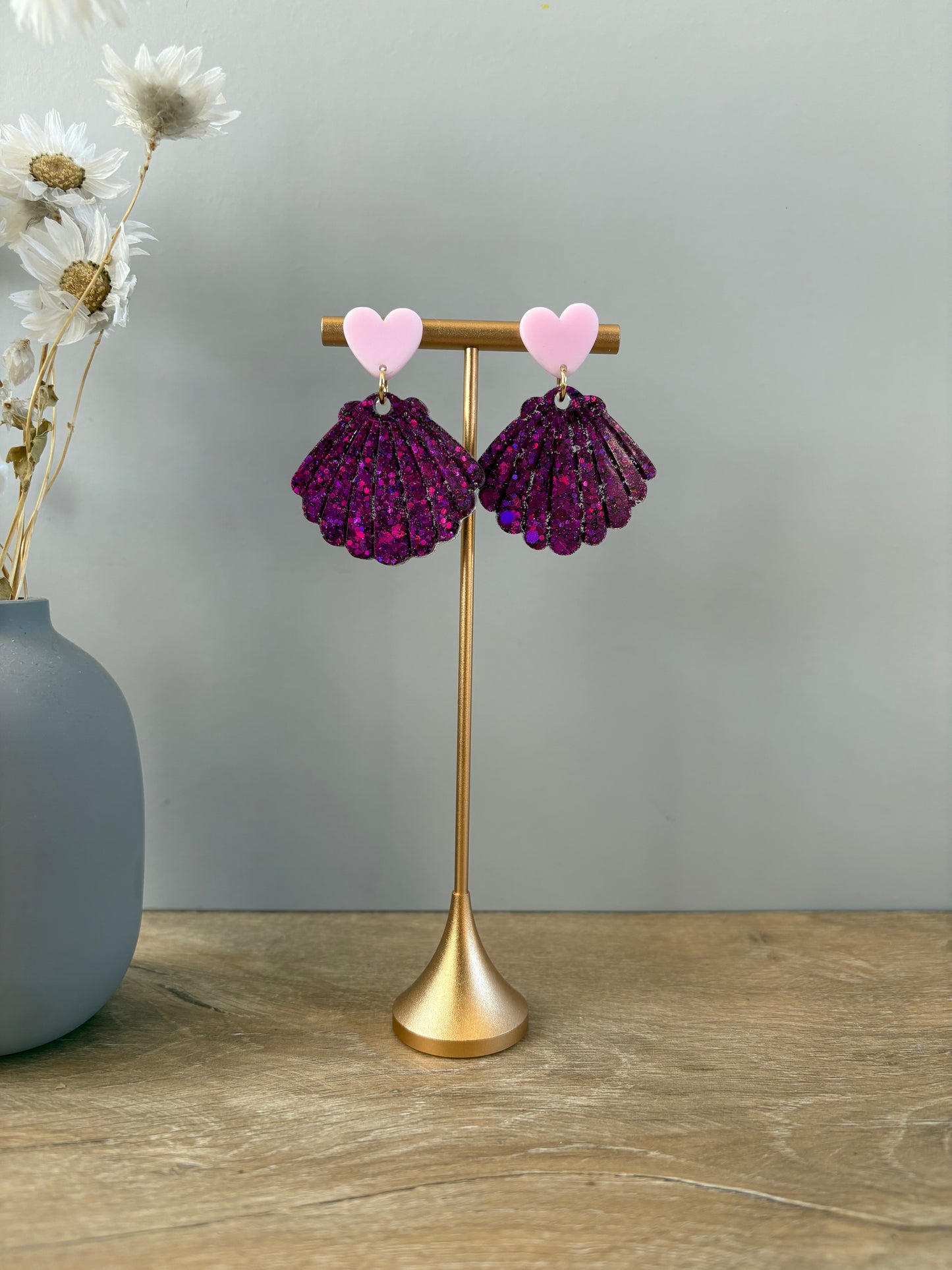 Boucles d'oreilles coquillage