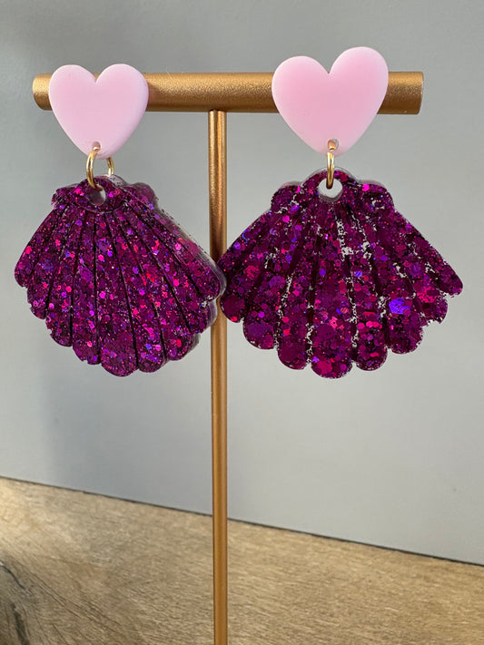 Boucles d'oreilles coquillage