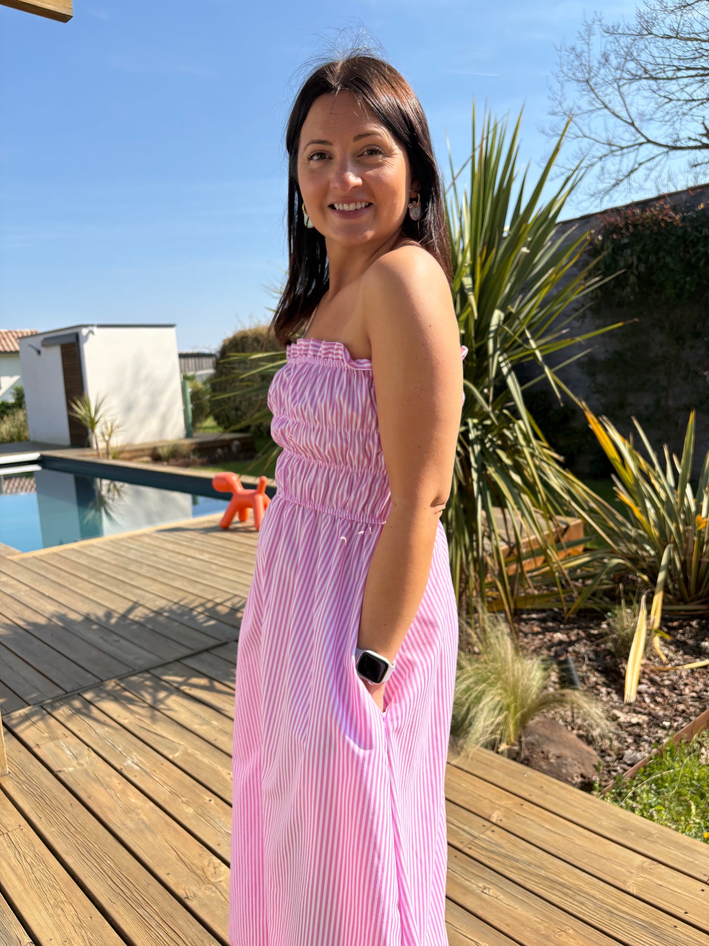 Robe Manon rose