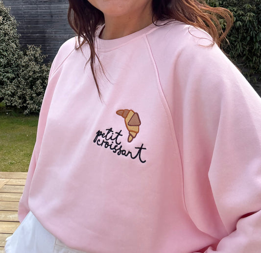 Sweat croissant rose